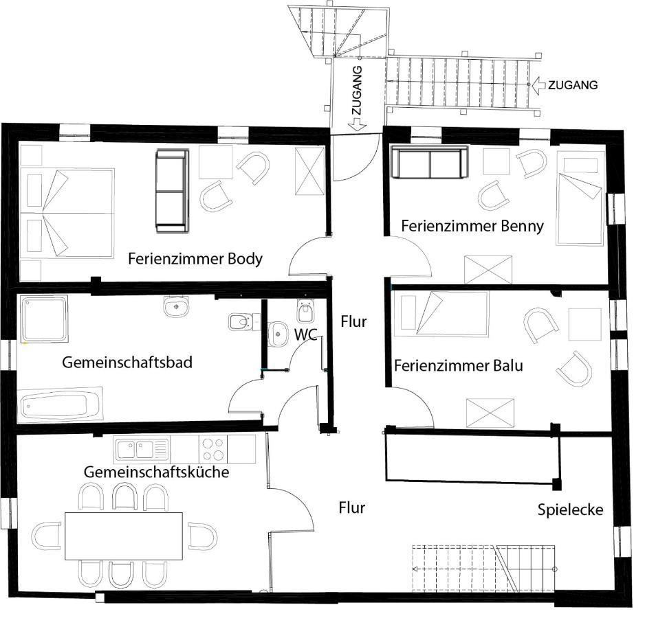 Pferdehof Am Burgsberg, Ferienzimmer, Monteurzimmer Seifhennersdorf Zewnętrze zdjęcie
